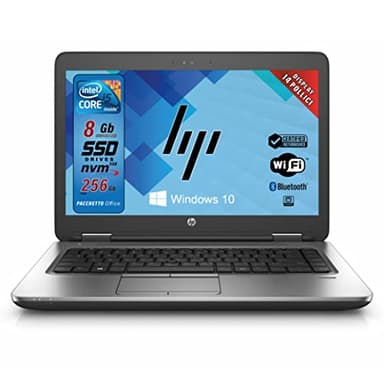 HP, Notebook Pc portatile, Intel i5-6th, Ram 8 GB DDR4, SSD 240Gb, Display 14", Windows 10 Pro, Pacchetto Suite Office 2021, Pronto All'uso (Ricondizionato)