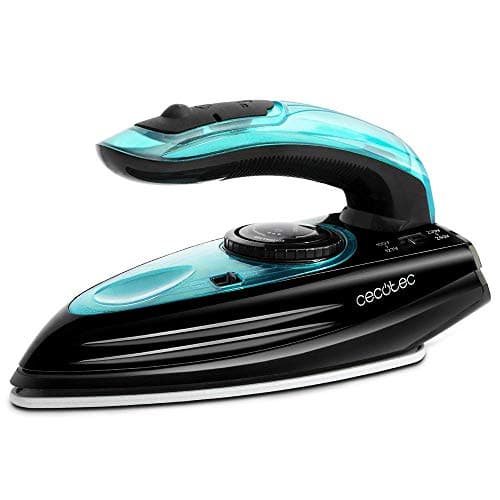 Cecotec Ferro da Stiro Viaggio GoForce 8000 Folding Titanium. Portatile, 1200 W, 15 g/min di Vapore Continuo e Getto 53 g/min, Sistema Doppio Voltaggio, Titanium