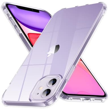 Anqrp Cover per iPhone 11, [Anti Ingiallimento] [Militare Antiurto] Anti-Graffio Trasparente Case e Ultra Sottile TPU Bumper, Custodia per iPhone 11 (6.1"), Trasparente