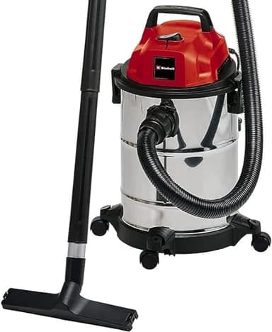 Einhell, Secco e bagnato, Tc-Vc 1820 S Bidone Aspira Solidi E Liquidi (1250 W, Depressione 180 Mbar, Vano 20 L, ‎Rosso