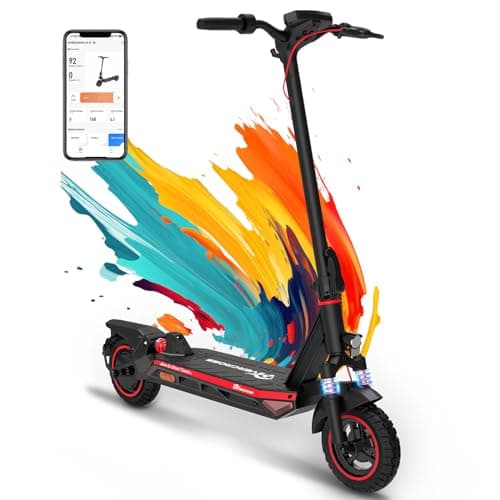 EVERCROSS A1 Monopattino Elettrico per Adulti da 500W, Controllo App per Monopattino Elettrico Pieghevole da 10", Autonomia 48V 13Ah 50 km,3 modalità di velocità
