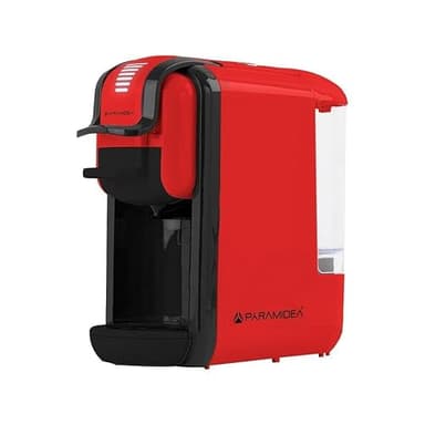 PYRAMIDEA Macchina per Caffè 3 in 1 Digitale Compatibile con Nespresso Dolcegusto e Cialde Bevande Fredde da 0,6L Rosso ICP311RPLUS