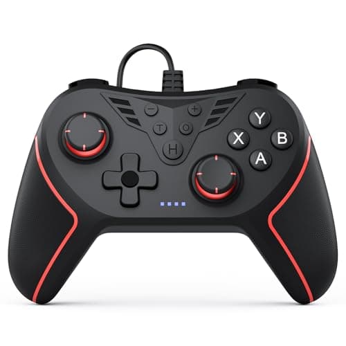 RivalPlay Controller PC con 2 Pulsanti di Mappatura, Cablato Gamepad Joystick Compatibile per Win (7/8/8.1/10/11) con Vibrazione Regolabile, Plug And Play