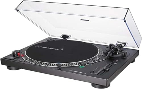 Audio-Technica AT-LP120X Piatto Audio Giradischi a Trasmissione Diretta, Nero, Analogico e USB