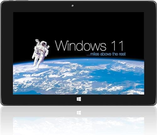 SZTPS Tablet PC Windows con tastiera, touch screen da 25,65 cm (10"), Windows 11, processore N4020C, 6 GB RAM + 64 GB di memoria, batteria da 5000 mAh