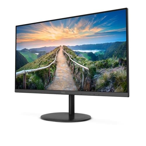 AOC Q27V4EA - Monitor LED - 27" - 2560 x 1440 QHD a 75 Hz - IPS - 300 cd/m² - 4 ms - 2xHDMI, DisplayPort, USB-C