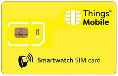 SIM Card per SENIOR SMARTWATCH - Things Mobile - con copertura globale e rete multi-operatore GSM/2G/3G/4G LTE, senza costi fissi, senza scadenza e tariffe competitive con 10 € di credito incluso