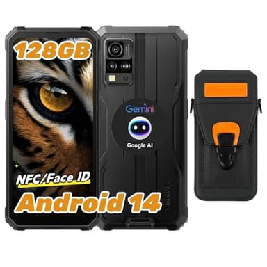 Blackview Rugged Smartphone Android 14, BV4800Pro Telefono Indistruttibile, 12GB+128GB/2TB Espandibile/Octa-core, 6.56'' HD+, NFC/Fingerprint/GPS/Modalità Guanto/4G Dual SIM Cellulare Robusto/290g