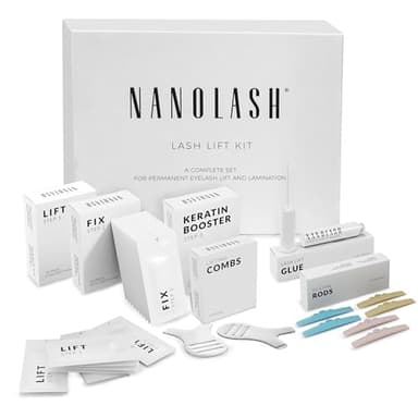 Kit per lifting e laminazione delle ciglia Nanolash - kit laminazione ciglia, DIY kit per lifting ciglia a casa e in salone, laminazione ciglia fai da te