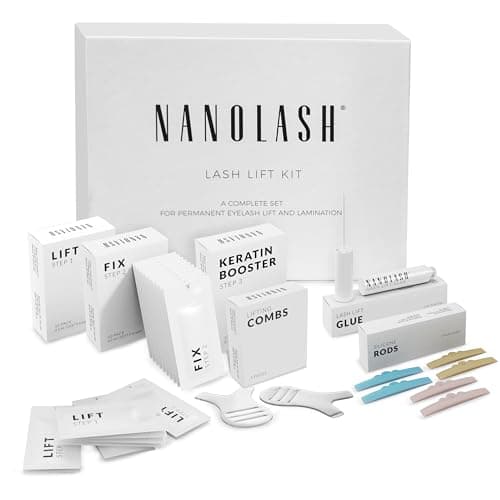 Kit per lifting e laminazione delle ciglia Nanolash - kit laminazione ciglia, DIY kit per lifting ciglia a casa e in salone, laminazione ciglia fai da te