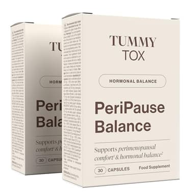 Integratore per la Perimenopausa per Donne con Zafferano, Melissa, Biotina, Cromo, Folato e Vitamine. Tummy Tox PeriPause Balance, 60 Capsule