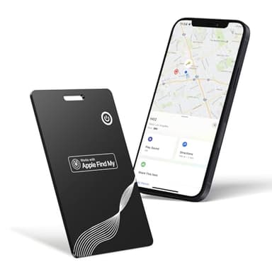 SmartCard Wallet Tracker Ultra Sottile 1.8mm, IP68 Impermeabile, Anti-clonazione Smart Tag Compatibile con Apple Find My (Solo iOS), Bluetooth Localizzatore per Valigia, Borsellino, Passaporto