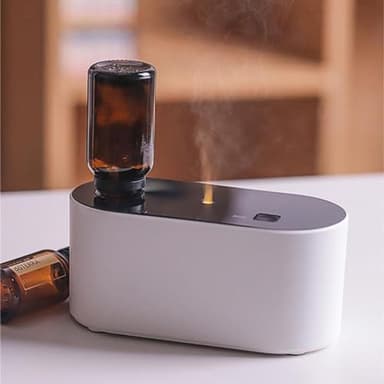Diffusore di oli essenziali, diffusore di oli essenziali senza acqua, diffusore per aromaterapia, nebulizzatore di oli essenziali (bianco)