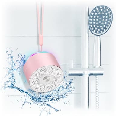 Xleader Casse Bluetooth,Luce LED Bluetooth Waterproof con Radiatore Basso Personalizzato, IP67 Impermeabile Cassa Portatile Bluetooth, Mini Altoparlante Per iPhone ipad Doccia Regali Adolescenti