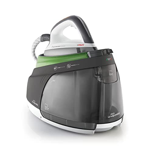 Polti La Vaporella XT90C, Ferro da Stiro a Vapore con Caldaia, Pressione 7 Bar, Potenza 2350 W, Funzione Eco, Autonomia Illimitata, Capacità 1,4 L, Colpo di Vapore 450 g, Verde e Grigio