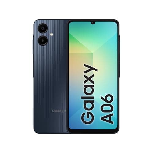SAMSUNG Galaxy A06 4G LTE Versione Globale SM-A065F/DS, NO NFC, Display 6,7", Doppia SIM 50MP Doppia Fotocamera Nero (Black), 64GB
