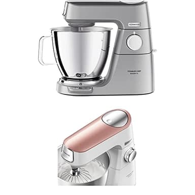 Kenwood Titanium Chef Baker Xl Kvl85.424Si Impastatrice Planetaria Con Bilancia Integrata, Display Digitale+Timer,8 Velocità 1200W+Chef Baker PopTop Cover KAT65.000RD