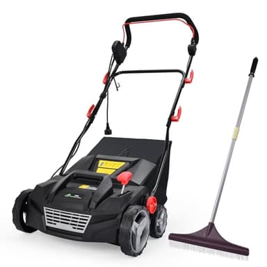 Spazzola/scopa per prato artificiale, confezione da 2 pezzi, 1800 W e rastrello per erba artificiale, rastrello per erba sintetica