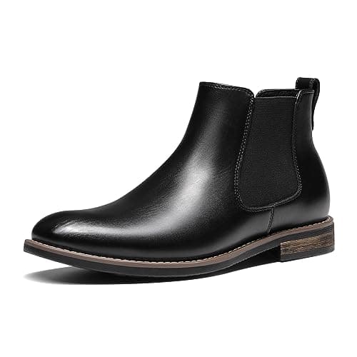 Bruno Marc Stivaletti Chelsea da Uomo Stivaletti in Pelle,Size 43.5,Nero,URBAN-06-1