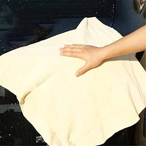Turnart Pelle di Daino per Auto, 90x60cm, Grande, Senza Lanugine, Senza Graffi (L/90x60cm)
