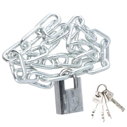 Lucchetto Catena per Biciclette, 80 cm Catena di Sicurezza con Lucchetto Antifurto, Kit di Blocco per Bicicletta, Moto, Cancelli e Recinzioni, Resistente e Durevole, Ideale per Ciclismo e Tempo Libero