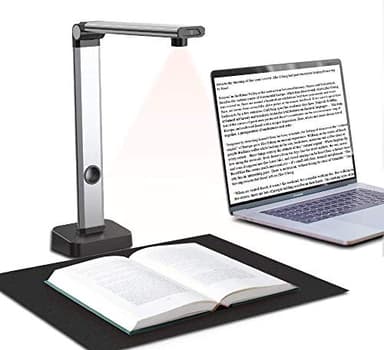 JOYUSING Scanner per libri HD da 14 MP, Scanner per Documenti Portatile, acquisizione formato A3, OCR multilingue intelligente, Converti in PDF/Word/Txt/Excel su Windows e PDF su Mac