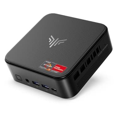 NiPoGi E3B AMD Ryzen 7 5700U, 16GB DDR4 512GB SSD Mini Desktop Computer, Radeon RX Vega 8, 4K@60Hz Triplo Display DP+HDMI+Type-C/WiFi 6/BT5.2 Micro Gaming PC