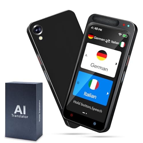 DictienTraduttore Vocale Istantaneo Multilingue,Traduttore Simultaneo Vocale,Traduttore di foto/WIFI/Hotspot/Offline, Supporta 138 Traduttori di Lingua, Traduttore Istantaneo per Viaggiare