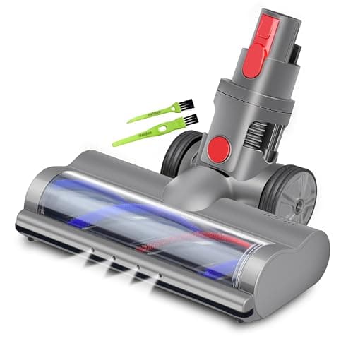 Italdos Spazzola Motorizzata Elettrica Turbo compatibile per Dyson V7 V8 V10 V11 V15 con Rullo Setole per Tappeto Pavimento Parquet Piastrelle con Luce LED