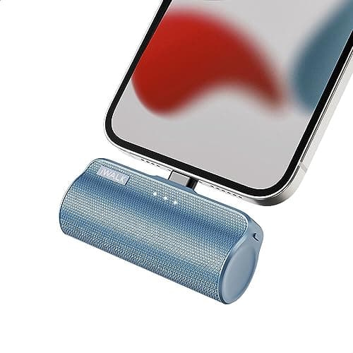iWALK Batteria Esterna 3350mAh Ultra Compatta Power Bank Cavo Integrato Caricabatterie Portatile Compatibile per iPhone 14,13,13 Mini,12, 12 Mini, 12 Pro, 11, 11 Pro, XS, XR, 7,8, 8 Plus, 6S