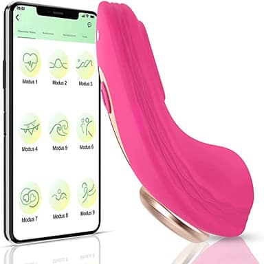 Víbrạtǿrǐ coppia APP Remote Control - silicone Massaggiatore Vîbrȧtộré Sêssụặlé con 9 Modalità di Vibrazione, mini 𝑆ẽ𝑥𝑡-ô𝑦𝑠 Stímōlātȍré Clìtőrīdé/Púntø G, per Donna Coppia e Uomo (Pink)