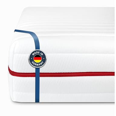 BMM Classic 19 Materasso 160x190 cm, rigidezza H4 extra rigido, materasso in schiuma fredda Certificato Öko-Tex, Materasso ergonomico a 7 Zone, altezza 19 cm, materasso prodotto in Germania.