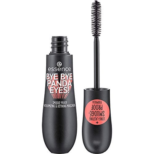essence BYE BYE PANDA EYES! MASCARA OCCHI A PROVA DI SBAVATURA, lunga durata, volumizzante, definizione, naturale (16ml)