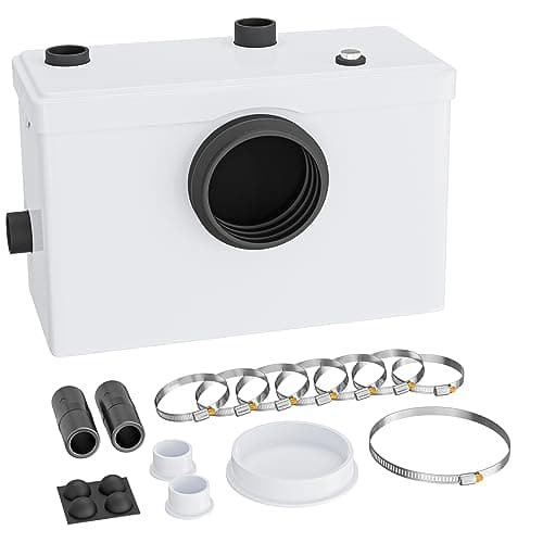 Wiltec 3in1 Trituratore WC Maceratore 600W cassetta pompa trituratrice
