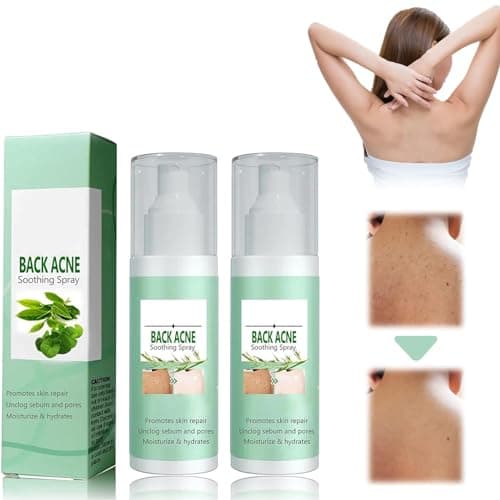 2Pcs Crema Torna Soluzione Brufolo,Trattamento Dell'Acne Su Schiena,Acne Spray Back And Chest,Spray Per La Rimozione Dei Brufoli Sulla Schiena,Petto e Schiena,Delicato Sulla Pelle