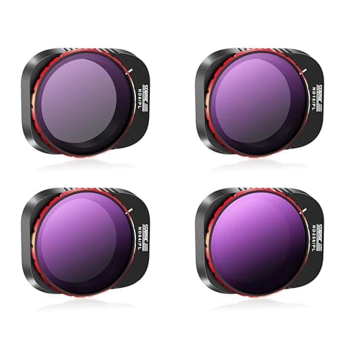 STARTRC Mini 4 Pro Filtri, set di filtri ND/PL multistrato per DJI Mini 4 Pro Accessori Drone - 4-Pack Filtri ND/PL8+ND/PL16+ND/PL64+ND/PL256(Versione in Alluminio)