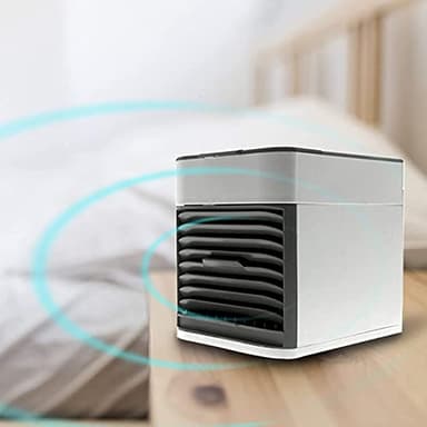 VVLXRIC Climatizzatore per Auto - Portatile 4-in-1 Deumidificatore Ventilatore - USA Solo Acqua Pulita Mini Condizionatore USB - per Casa E Ufficio