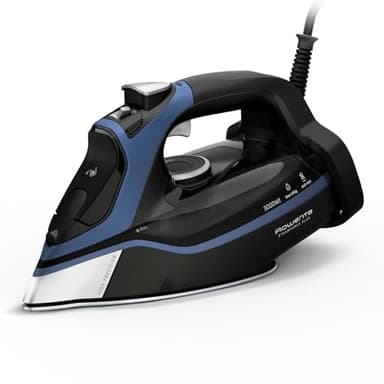 Rowenta Steam Force Plus, Ferro da Stiro a Vapore, 3000 W di Potenza, Sistema Anticalcare, piastra Microsteam400 HD, DW9411