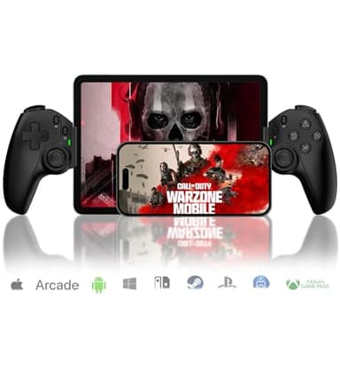 arVin Mobile Gaming Controller for iPhone/iPad/Android/Tablet/Switch/PS4/PC, Replacement for PS Portal,Wireless Gamepad with Hall Effect Joysticks/Hall Trigger/Turbo