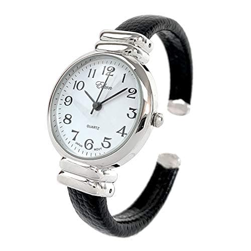 Eikon - Orologio da donna con cinturino in stile serpente nero, Bracciale