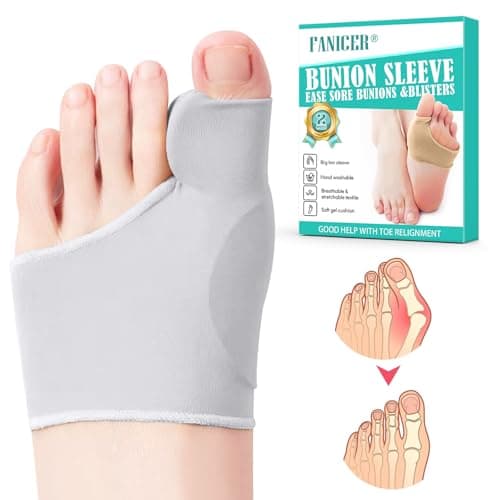 Tutore Alluce Valgo, Calzini per Alluce Valgo, Tutore Alluce Valgo Correttore, Correttore Alluce Valgo e Separatori con cuscinetto in gel di silicone integrato, Alleviare Il Dolore (37-43 M, Grigio)
