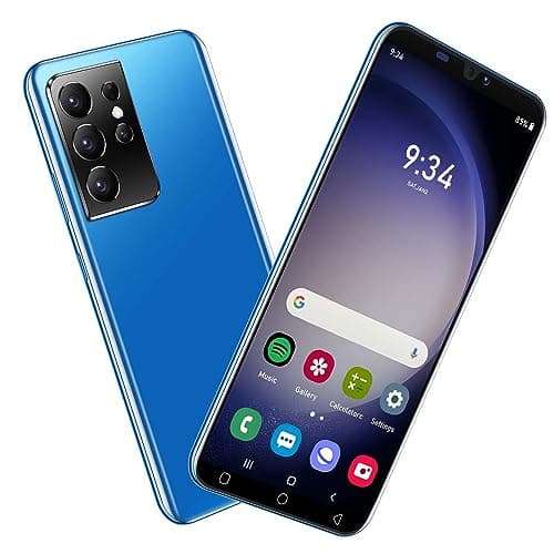 VwWv Telefoni cellulari economici, Smartphone Dual SIM 3G/2G da 5,0 Pollici, Quad Core, 16GB ROM, Android 9.0, Doppia Fotocamera, GPS/Wifi/Bluetooth/Face Unlock (S21Ultra-Blue)