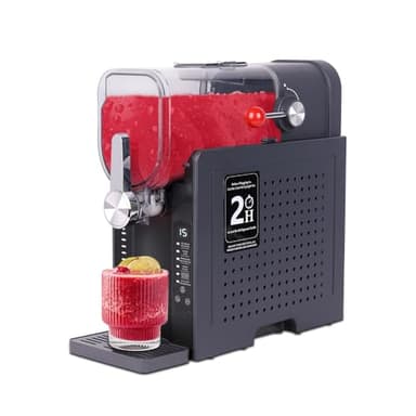 hzexun Macchina per Bevande Ghiacciate 1,6L,6 Funzioni, Macchina Ghiaccio Casa Produce Sorbetti, Frullati, Granite,cocktail ghiacciati, frappé, frullati e succhi ghiacciati e altro ancora