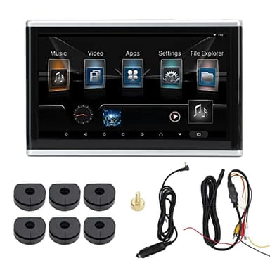 Monitor per Poggiatesta per Auto, Lettori Video per Poggiatesta, Monitor per Montaggio per Poggiatesta per Auto da 10,1 Pollici Lettori Video Touchscreen Multimediali di