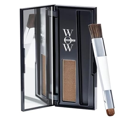 ColorWow - Root Cover Up, Kit per ritoccare la ricrescita dei capelli, in polvere minerale, castano chiaro
