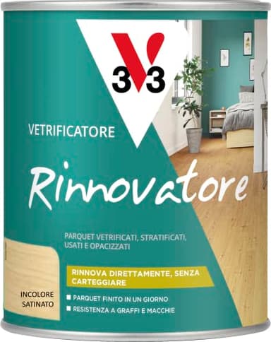 V33 Vetrificatore Rinnovatore Satinato Incolore 0,75 L