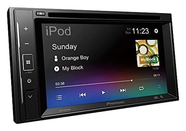 Pioneer AVH-A240DAB-Sintonizzatore CD/DVD touchscreen da 6.2" con mirroring per smartphone, Bluetooth, radio digitale DAB/DAB+, GEQ a 13 bande, funzioni audio avanzate e qualità audio premium
