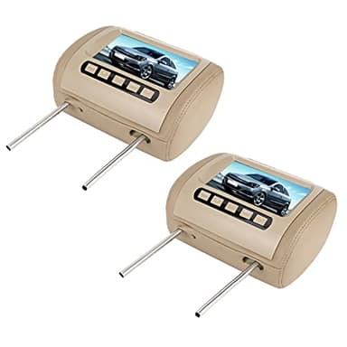 Poggiatesta per Auto Lettore DVD, Poggiatesta per Lettore Auto, Attrezzatura Audiovisiva per Auto 2 Pezzi Universal 7 In Hd Poggiatesta per Auto Lettore Video LCD Controllo Wireless Mp5 Display