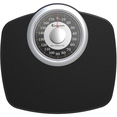 Adamson A25 Bilancia Pesapersone Meccanica, Analogica, Fino a 160 kg, Piedini Anti Scivolo – Durevole, Accurata, Precisa – 20 Anni di Garanzia – Per casa – Camera da Letto e Bagno - Gold