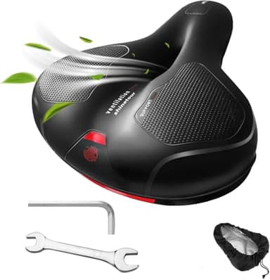 Hmseng Sella Bici Comoda, Sella per Bicicletta, Sellino Bici Morbido per Bicicletta da Urbana Montagna MTB E-Bike Spinning